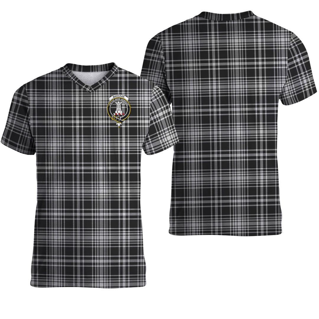 Printivon MacLean Black and White Tartan T Shirt