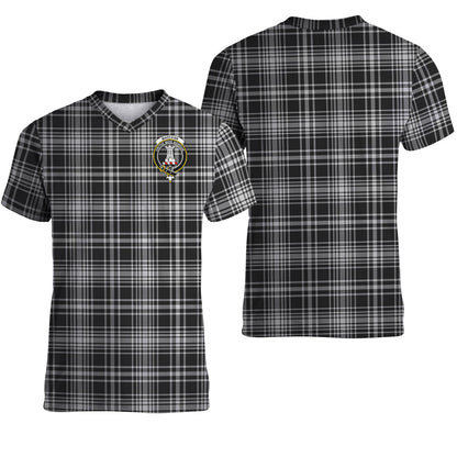 Printivon MacLean Black and White Tartan T Shirt