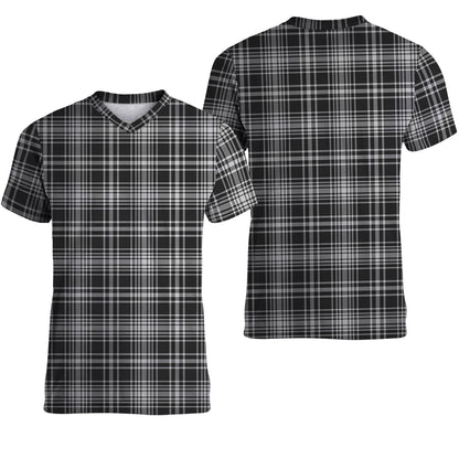 Printivon MacLean Black and White Tartan T Shirt