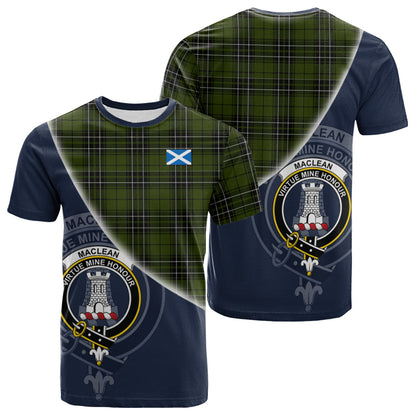 Printivon MacLean Hunting Tartan Scottish Crest T Shirt