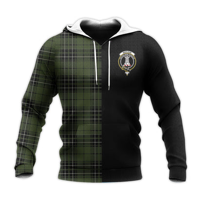 Printivon Maclean Hunting Tartan Personalize Half Hoodie