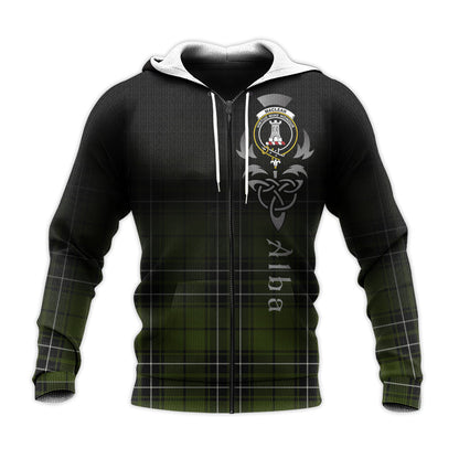 Printivon Maclean Hunting Tartan Crest Alba Celtic Hoodie