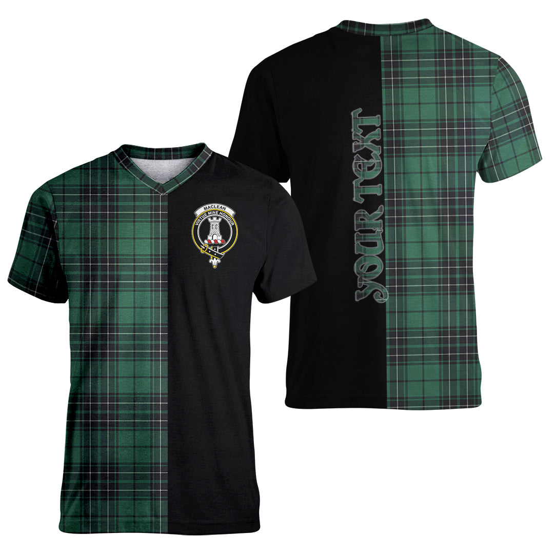 Printivon MacLean Hunting Ancient Tartan Personalize Half T shirt