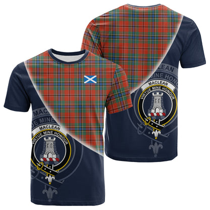 Printivon MacLean of Duart Ancient Tartan Scottish Crest T Shirt