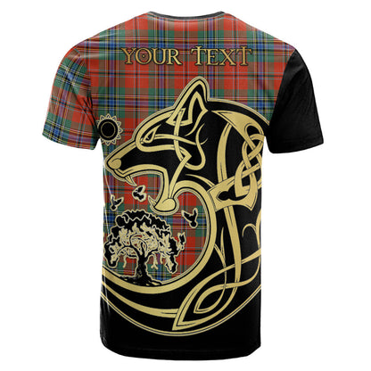 Printivon MacLean of Duart Ancient Crest Celtic Wolf Tartan T Shirt Custom Your Text