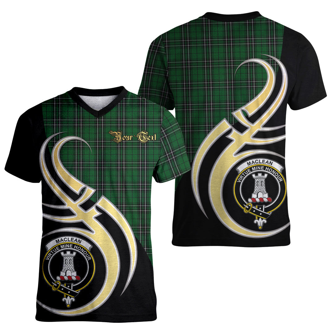 Printivon MacLean of Duart Hunting Tartan Crest Believe In Me T Shirt