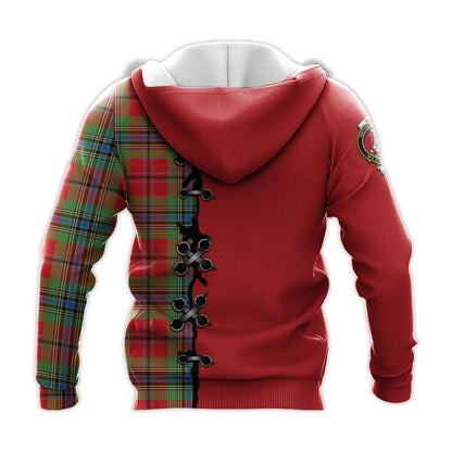 Printivon Maclean Of Duart Modern Tartan Hoodie Lion Rampant And Celtic Thistle Style