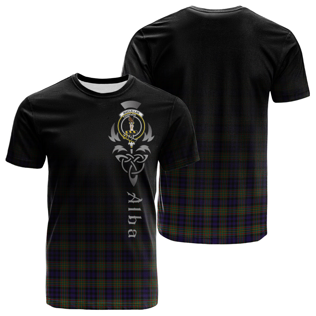 Printivon MacLellan Tartan Crest Alba Celtic T Shirt