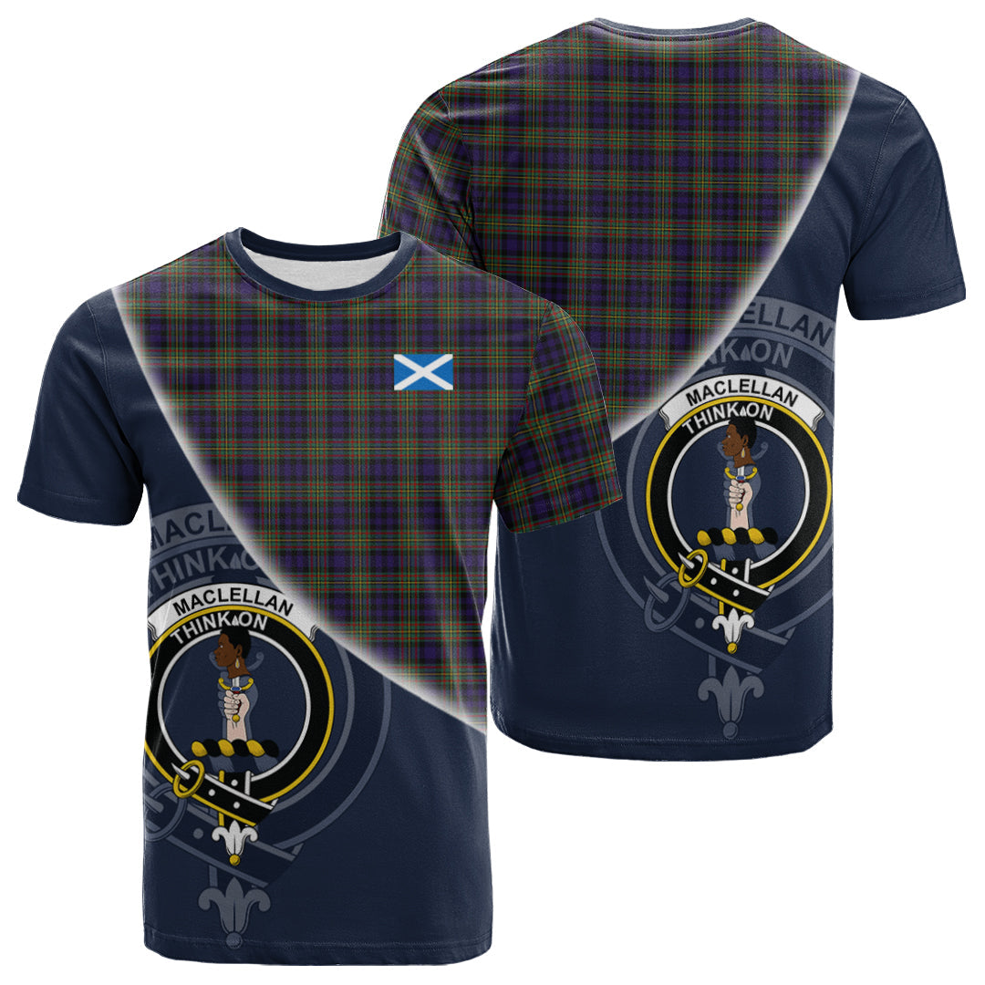 Printivon MacLellan Tartan Scottish Crest T Shirt