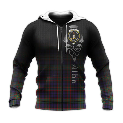 Printivon Maclellan Tartan Crest Alba Celtic Hoodie