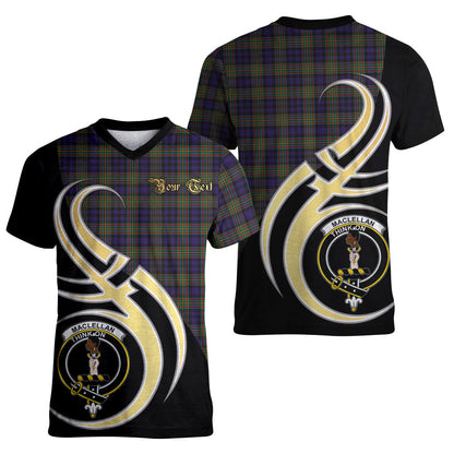 Printivon MacLellan Tartan Crest Believe In Me T Shirt