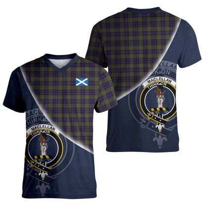 Printivon MacLellan Tartan Scottish Crest T Shirt