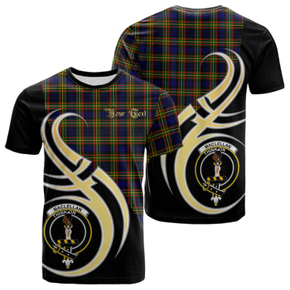 Printivon MacLellan Modern Tartan Crest Believe In Me T Shirt