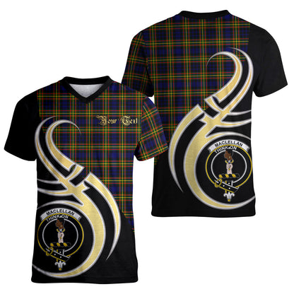 Printivon MacLellan Modern Tartan Crest Believe In Me T Shirt