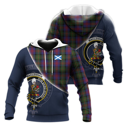Printivon Maclennan Tartan Scottish Crest Hoodie