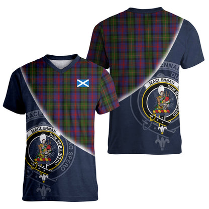 Printivon MacLennan Tartan Scottish Crest T Shirt