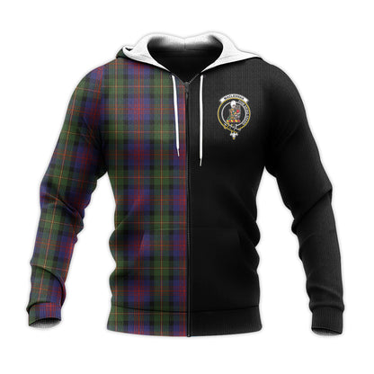 Printivon Maclennan Tartan Personalize Half Hoodie