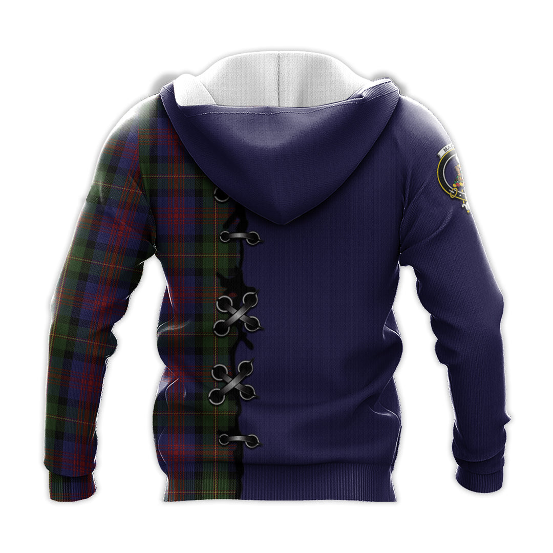 Printivon Maclennan Tartan Hoodie Lion Rampant And Celtic Thistle Style
