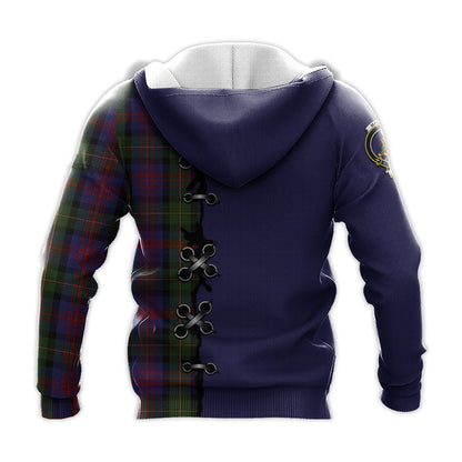 Printivon Maclennan Tartan Hoodie Lion Rampant And Celtic Thistle Style