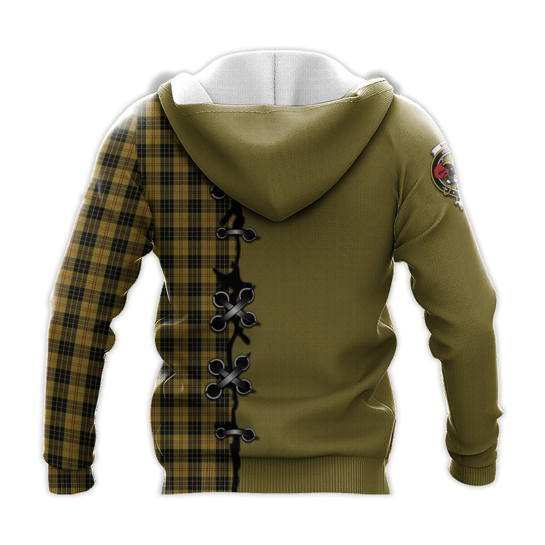 Printivon Macleod Tartan Hoodie Lion Rampant And Celtic Thistle Style