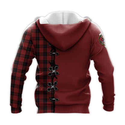 Printivon Macleod Black And Red Tartan Hoodie Lion Rampant And Celtic Thistle Style