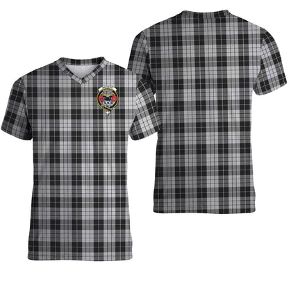 Printivon MacLeod Black and White Tartan T Shirt