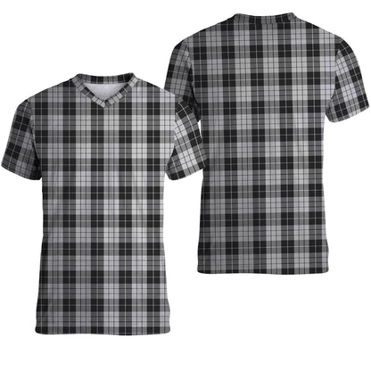 Printivon MacLeod Black and White Tartan T Shirt