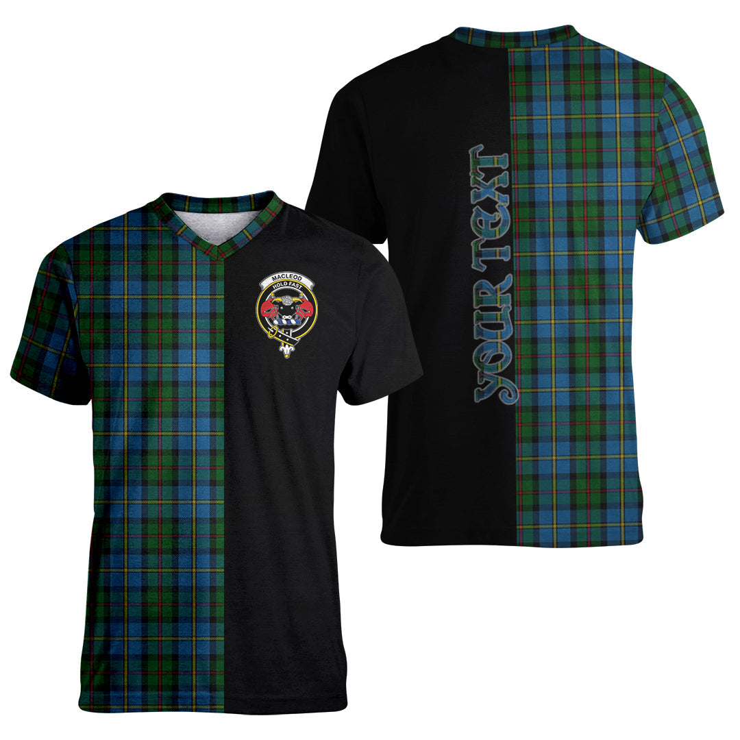 Printivon MacLeod Green Tartan Personalize Half T shirt