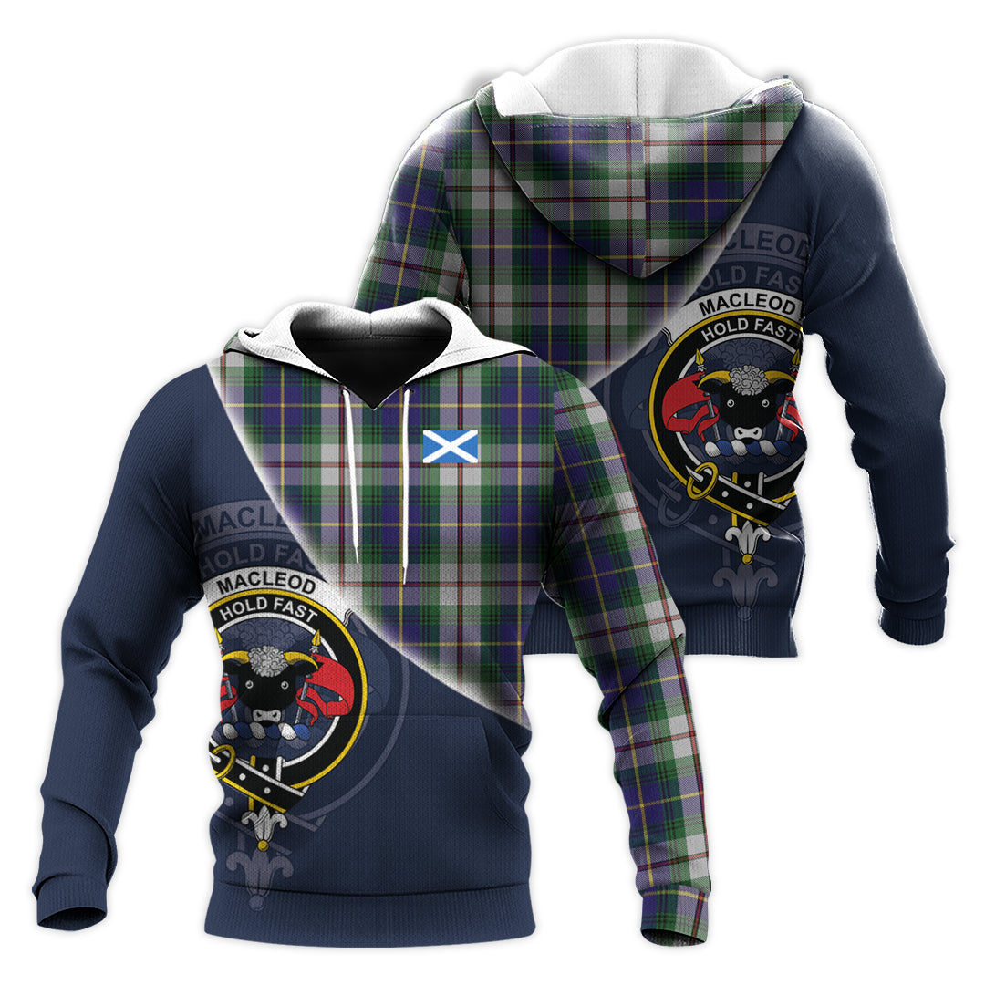 Printivon Macleod Of Californian Tartan Scottish Crest Hoodie