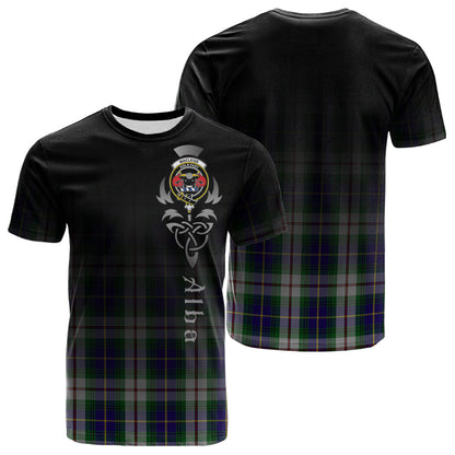 Printivon MacLeod Of Californian Tartan Crest Alba Celtic T Shirt
