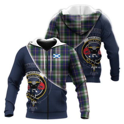 Printivon Macleod Of Californian Tartan Scottish Crest Hoodie