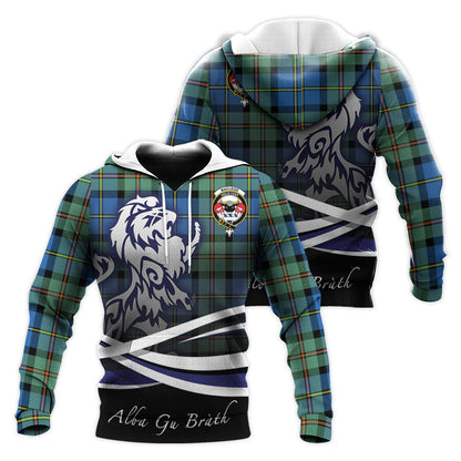 Printivon Macleod Of Harris Ancient Tartan Scottish Lion Hoodie