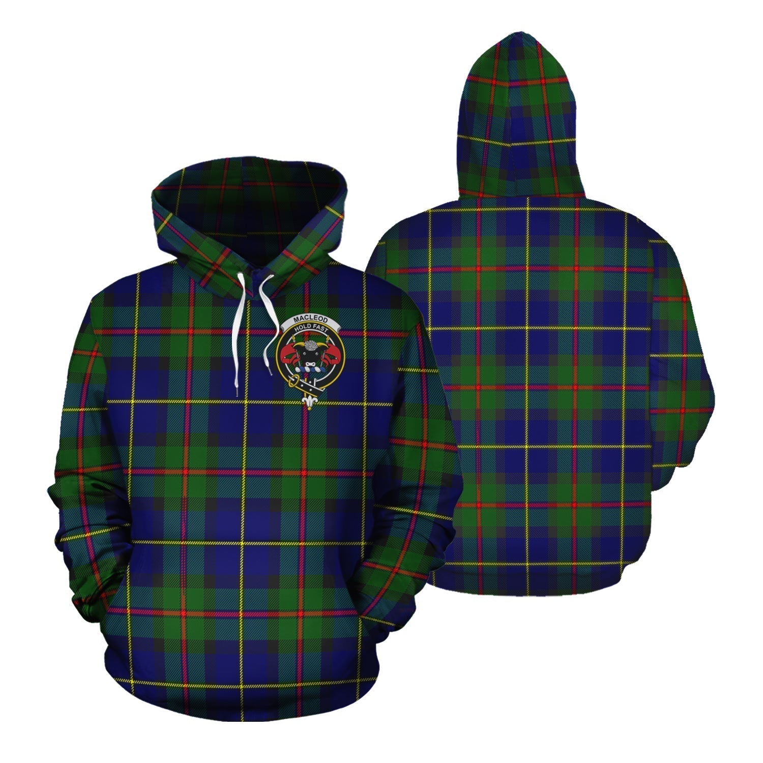 Printivon Macleod Of Harris Modern Tartan Hoodie