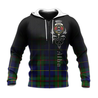 Printivon Macleod Of Harris Modern Tartan Crest Alba Celtic Hoodie