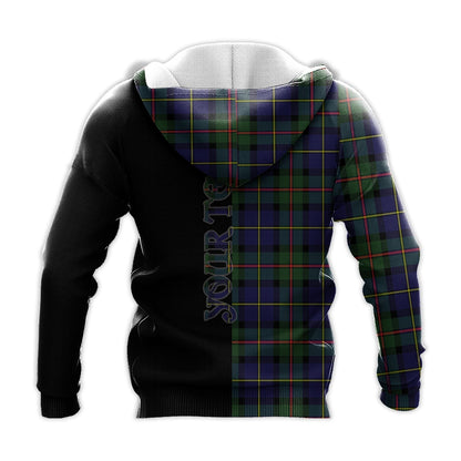 Printivon Macleod Of Harris Modern Tartan Personalize Half Hoodie