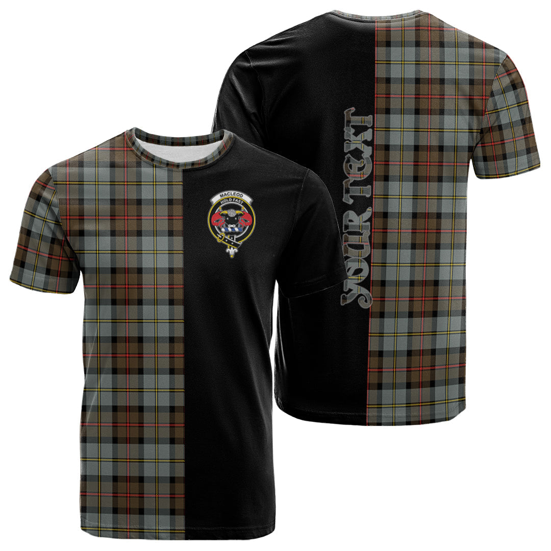 Printivon MacLeod of Harris Weathered Tartan Personalize Half T shirt