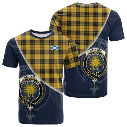 Printivon MacLeod of Lewis Ancient Tartan Scottish Crest T Shirt