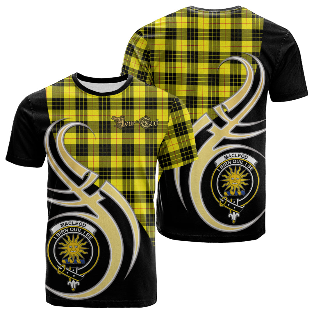 Printivon MacLeod of Lewis Modern Tartan Crest Believe In Me T Shirt