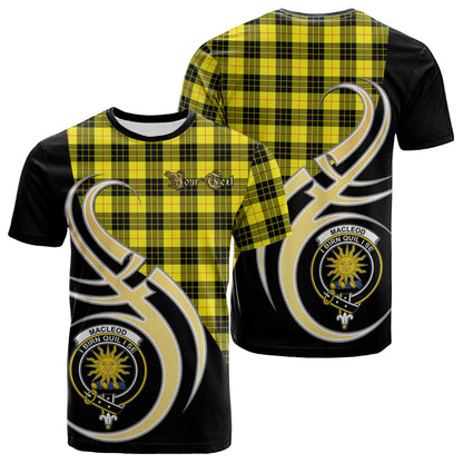 Printivon MacLeod of Lewis Modern Tartan Crest Believe In Me T Shirt