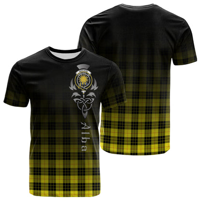 Printivon MacLeod of Lewis Modern Tartan Crest Alba Celtic T Shirt