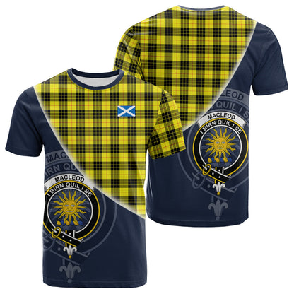 Printivon MacLeod of Lewis Modern Tartan Scottish Crest T Shirt