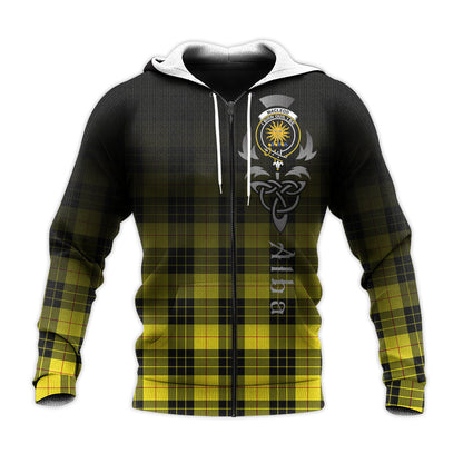 Printivon Macleod Of Lewis Modern Tartan Crest Alba Celtic Hoodie