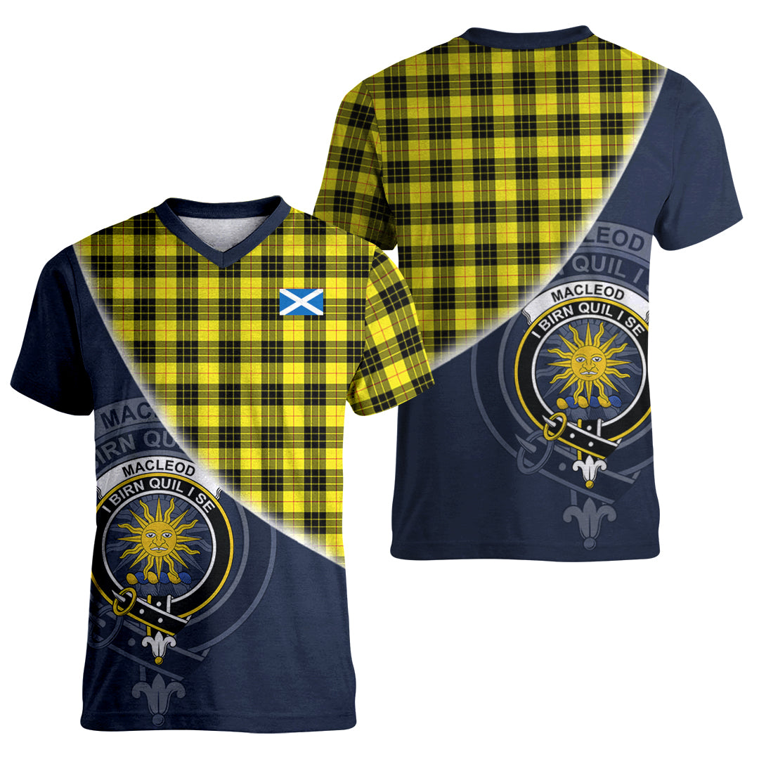 Printivon MacLeod of Lewis Modern Tartan Scottish Crest T Shirt
