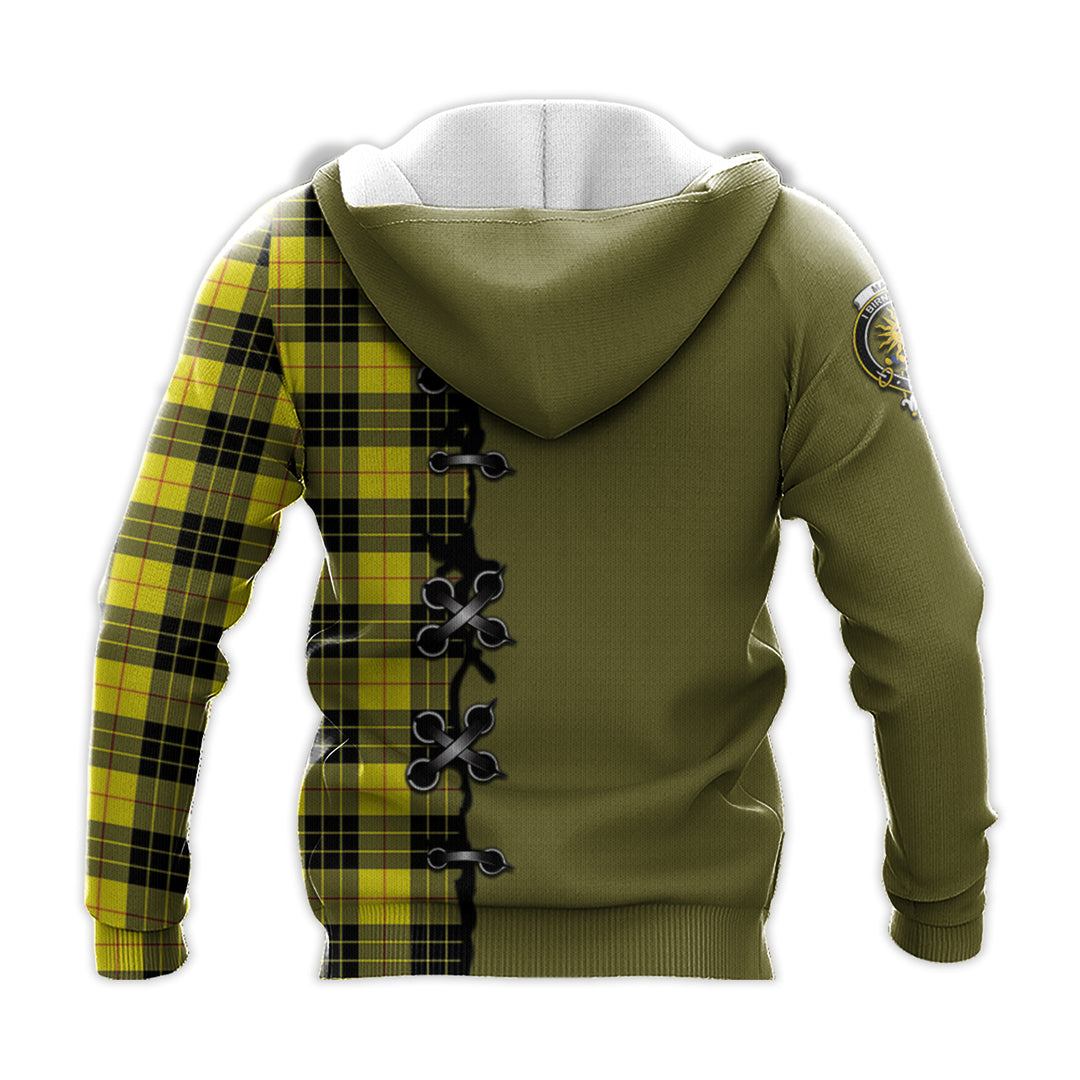 Printivon Macleod Of Lewis Modern Tartan Hoodie Lion Rampant And Celtic Thistle Style
