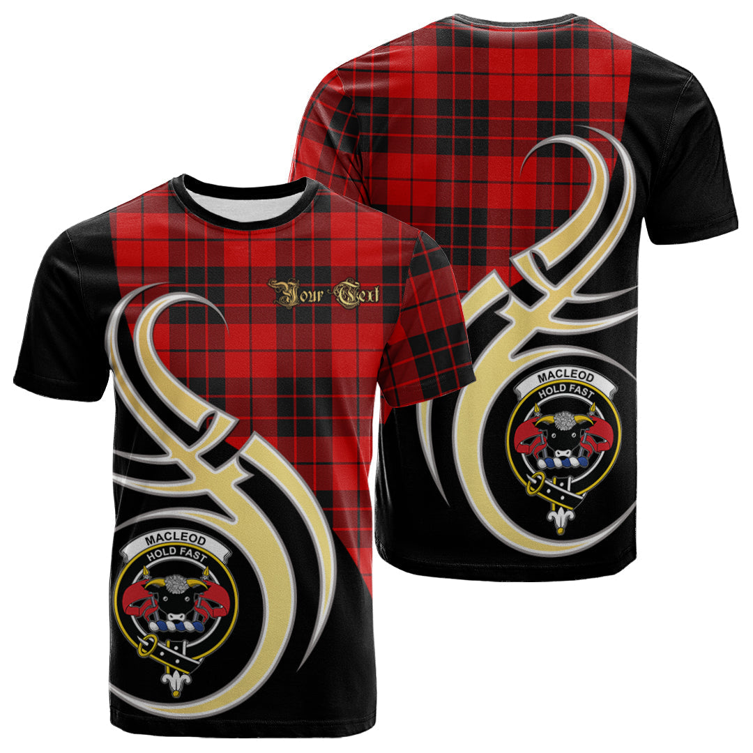 Printivon MacLeod of Raasay Tartan Crest Believe In Me T Shirt
