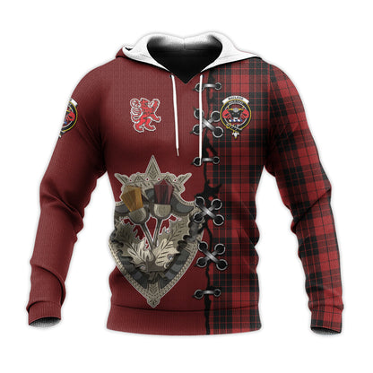 Printivon Macleod Of Raasay Highland Tartan Hoodie Lion Rampant And Celtic Thistle Style