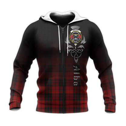 Printivon Macleod Of Raasay Highland Tartan Crest Alba Celtic Hoodie