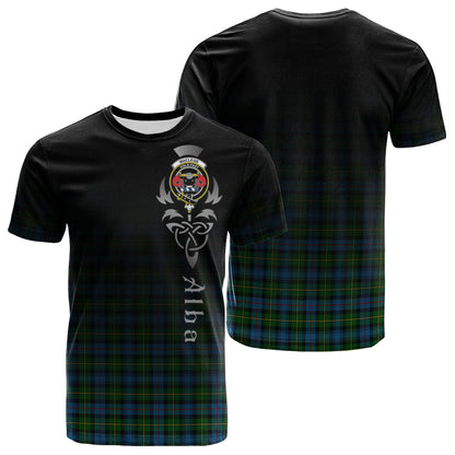 Printivon MacLeod of Skye Tartan Crest Alba Celtic T Shirt