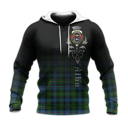 Printivon Macleod Of Skye Tartan Crest Alba Celtic Hoodie