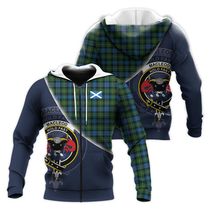 Printivon Macleod Of Skye Tartan Scottish Crest Hoodie
